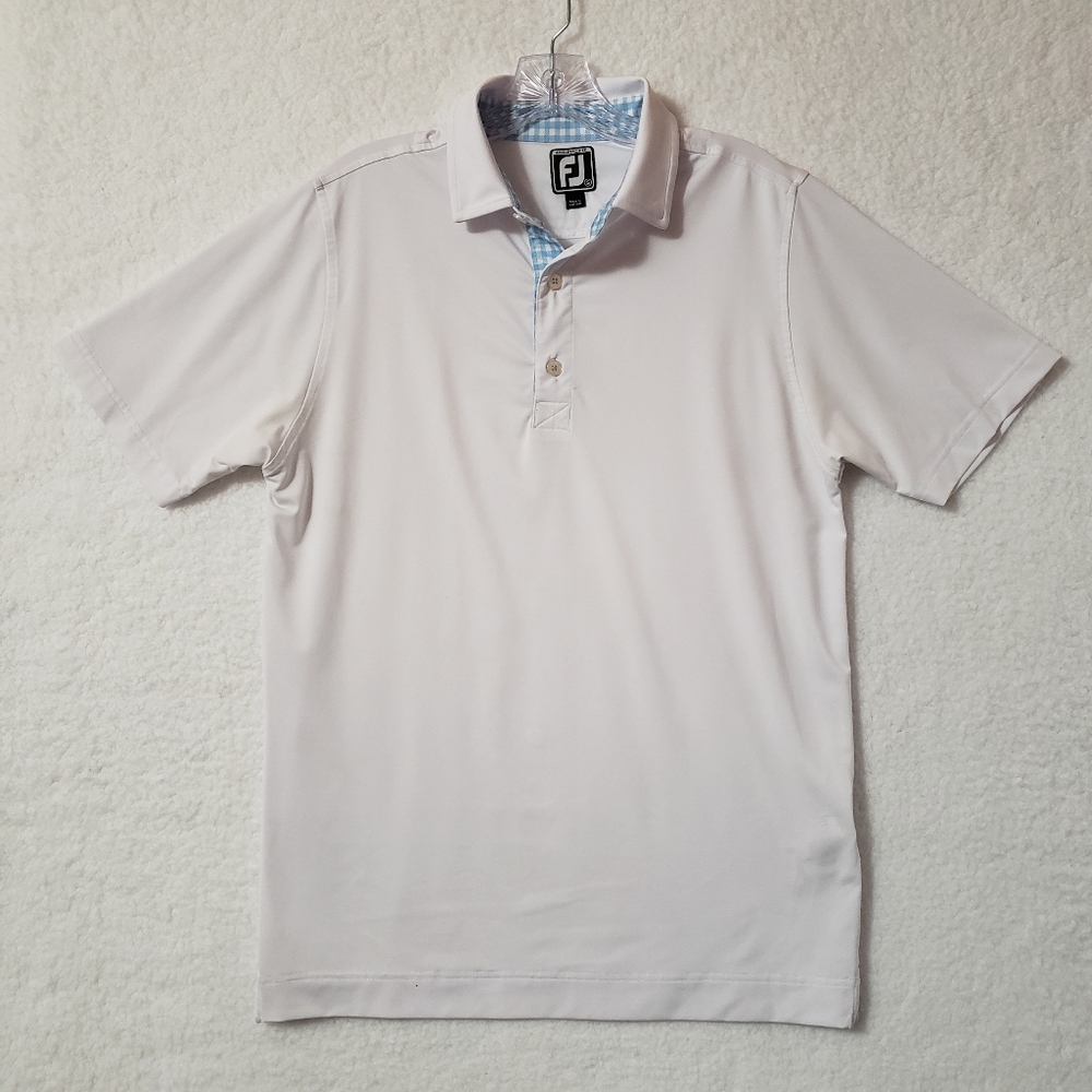 Footjoy golf polo shirt mens small white